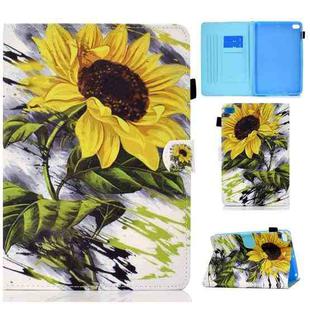 Painted Pattern TPU Horizontal Flip Leather Protective Case For iPad mini /mini 2/mini 3/mini 4(Sun Flower)
