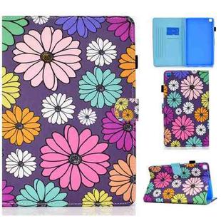 Painted Pattern TPU Horizontal Flip Leather Protective Case For Samsung Galaxy Tab A 8.0 (2019)(Daisy)