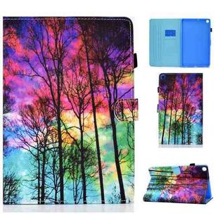Painted Pattern TPU Horizontal Flip Leather Protective Case For Samsung Galaxy Tab A7 10.4 (2020)(Forest)