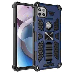 For Motorola Moto One 5G Ace Shockproof TPU + PC Magnetic Protective Case with Holder(Blue)