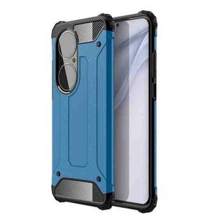 For Huawei P50 Pro Magic Armor TPU + PC Combination Case(Blue)