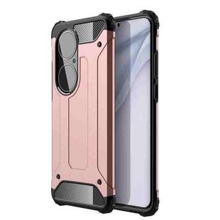 For Huawei P50 Pro Magic Armor TPU + PC Combination Case(Rose Gold)