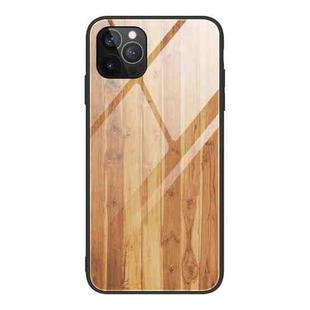 For iPhone 12 mini Wood Grain Tempered Glass + TPU Shockproof Case (M03)