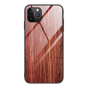 For iPhone 12 mini Wood Grain Tempered Glass + TPU Shockproof Case (M05)