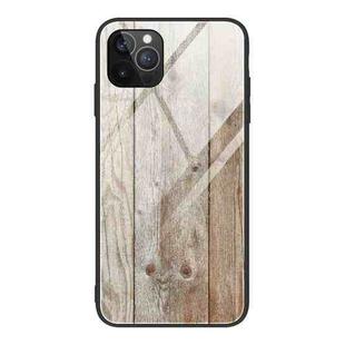 For iPhone 12 / 12 Pro Wood Grain Tempered Glass + TPU Shockproof Case(M04)