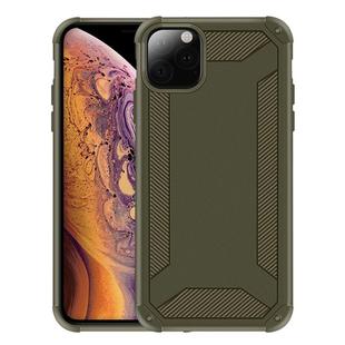 For iPhone 11 Pro Shockproof Frosted TPU Full Coverage Protective Case(Army Green)