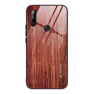 For Huawei Enjoy 10 Plus Wood Grain Tempered Glass + TPU Shockproof Case(M05)