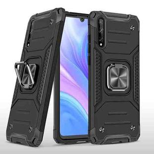 For Huawei P Smart S / Enjoy 10S / Y8P Magnetic Armor Shockproof TPU + PC Case with Metal Ring Holder(Black)