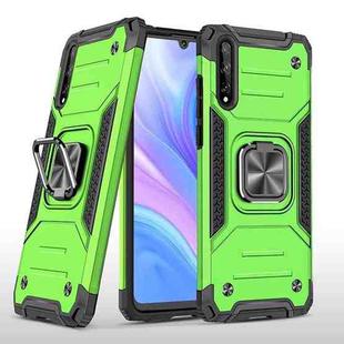 For Huawei P Smart S / Enjoy 10S / Y8P Magnetic Armor Shockproof TPU + PC Case with Metal Ring Holder(Green)