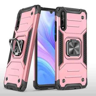 For Huawei P Smart S / Enjoy 10S / Y8P Magnetic Armor Shockproof TPU + PC Case with Metal Ring Holder(Rose Gold)