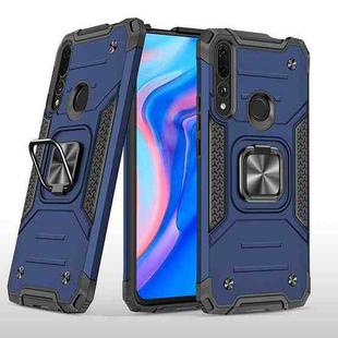 For Huawei Y9 Prime(2019) / P Smart Z Magnetic Armor Shockproof TPU + PC Case with Metal Ring Holder(Blue)
