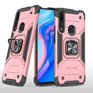 For Huawei Y9 Prime(2019) / P Smart Z Magnetic Armor Shockproof TPU + PC Case with Metal Ring Holder(Rose Gold)