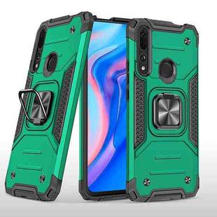 For Huawei Y9 Prime(2019) / P Smart Z Magnetic Armor Shockproof TPU + PC Case with Metal Ring Holder(Dark Green)