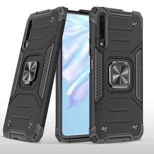 For Huawei Y9s Magnetic Armor Shockproof TPU + PC Case with Metal Ring Holder(Black)