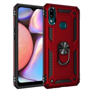 For Galaxy A10s Armor Shockproof TPU + PC Protective Case with 360 Degree Rotation Holder(Red)