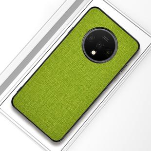For OnePlus 7T Shockproof Cloth Texture PC+ TPU Protective Case(Green)
