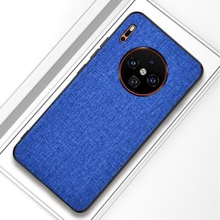 For Huawei Mate 30 Shockproof Cloth Texture PC+ TPU Protective Case(Dark Blue)