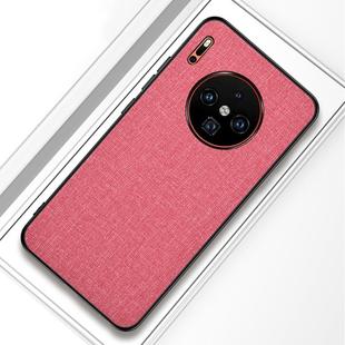 For Huawei Mate 30 Shockproof Cloth Texture PC+ TPU Protective Case(Pink)