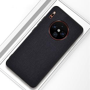For Huawei Mate 30 Pro Shockproof Cloth Texture PC+ TPU Protective Case(Black)