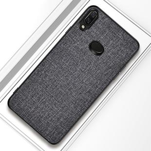 For Galaxy A10s Shockproof Cloth Texture PC+ TPU Protective Case(Grey)