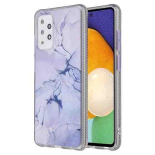 For Samsung Galaxy A72 Coloured Glaze Marble TPU + PC Protective Case(White)