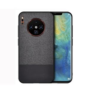 For Huawei Mate 30 Pro Shockproof Splicing PU + Cloth Protective Case(Black)