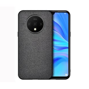 For OnePlus 7T Shockproof Cloth Texture PC+ TPU Protective Case(Black)