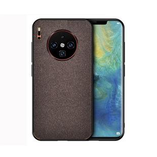 For Huawei Mate 30 Shockproof Cloth Texture PC+ TPU Protective Case(Brown)