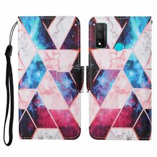 For Huawei P smart 2020 Colored Drawing Pattern Horizontal Flip Leather Case with Holder & Card Slots & Wallet & Lanyard(Starry Marble)