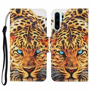 For Huawei P30 Pro Colored Drawing Pattern Horizontal Flip Leather Case with Holder & Card Slots & Wallet & Lanyard(Yellow Leopard)