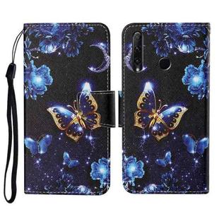 For Honor 20i / 10i / 20 lite Colored Drawing Pattern Horizontal Flip Leather Case with Holder & Card Slots & Wallet & Lanyard(Moon Butterfly)