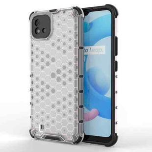 For OPPO Realme C20 Shockproof Honeycomb PC + TPU Case(White)