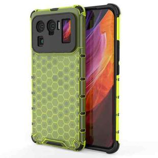 For Xiaomi Mi 11 Ultra Shockproof Honeycomb PC + TPU Case(Green)