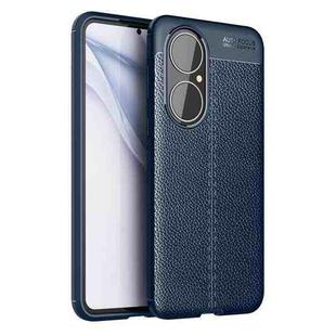 For Huawei P50 Litchi Texture TPU Shockproof Case(Blue)