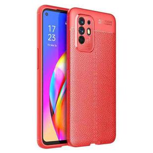 For OPPO F19 Pro+ 5G Litchi Texture TPU Shockproof Case(Red)