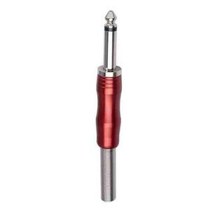 BLS01 DIY Soldering 6.35mm Mono Guitar Audio Cable Plug(Red)