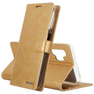 For Samsung Galaxy A32 5G/4G GOOSPERY BLUE MOON DIARY Crazy Horse Texture Horizontal Flip Leather Case With Bracket & Card Slot & Wallet(Gold)