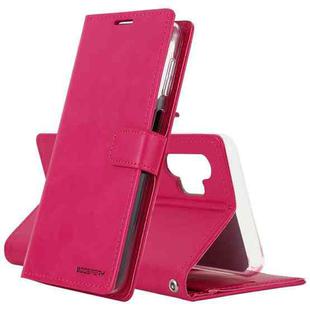 For Samsung Galaxy A32 5G/4G GOOSPERY BLUE MOON DIARY Crazy Horse Texture Horizontal Flip Leather Case With Bracket & Card Slot & Wallet(Rose Red)