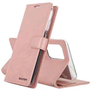 For Samsung Galaxy A52 5G/4G GOOSPERY BLUE MOON DIARY Crazy Horse Texture Horizontal Flip Leather Case With Bracket & Card Slot & Wallet(Pink)