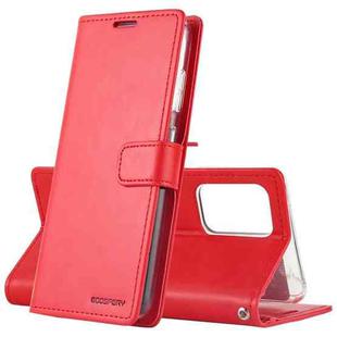 For Samsung Galaxy A72 5G/4G GOOSPERY BLUE MOON DIARY Crazy Horse Texture Horizontal Flip Leather Case With Bracket & Card Slot & Wallet(Red)