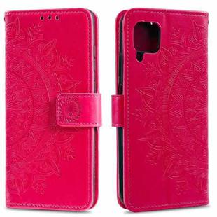 For Huawei P40 Lite Totem Flower Embossed Horizontal Flip TPU + PU Leather Case with Holder & Card Slots & Wallet(Red)