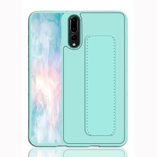 For Huawei P20 Shockproof PC + TPU Protective Case with Wristband & Holder(Green)