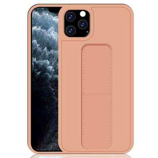 For iPhone 11 Pro Shockproof PC + TPU Protective Case with Wristband & Holder(Rose Gold)