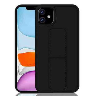 For iPhone 11 Shockproof PC + TPU Protective Case with Wristband & Holder(Black)