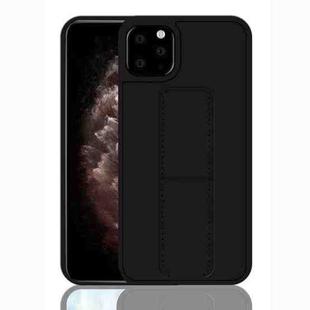 For iPhone 11 Pro Max Shockproof PC + TPU Protective Case with Wristband & Holder(Black)