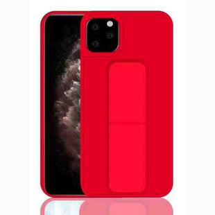 For iPhone 11 Pro Max Shockproof PC + TPU Protective Case with Wristband & Holder(Red)
