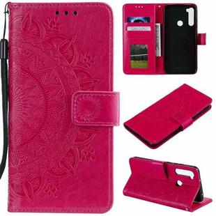 For Motorola Moto G8 Power Totem Flower Embossed Horizontal Flip TPU + PU Leather Case with Holder & Card Slots & Wallet(Red)