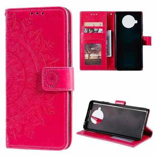 For Xiaomi Mi 10T Lite 5G Totem Flower Embossed Horizontal Flip TPU + PU Leather Case with Holder & Card Slots & Wallet(Red)