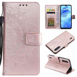 For Xiaomi  Mi 9 Lite / CC9 Totem Flower Embossed Horizontal Flip TPU + PU Leather Case with Holder & Card Slots & Wallet(Rose Gold)