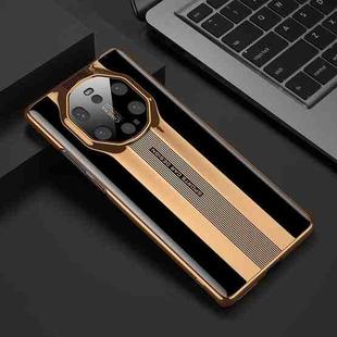 For Huawei Mate 40 RS Porsche Design GKK Electroplating Painted Glass Case(Black)